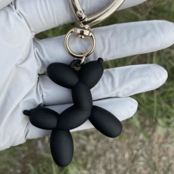 Black Poodle Dog Keychain – Adorable & Stylish Accessory for Bags or Keys - Picture 2 of 3